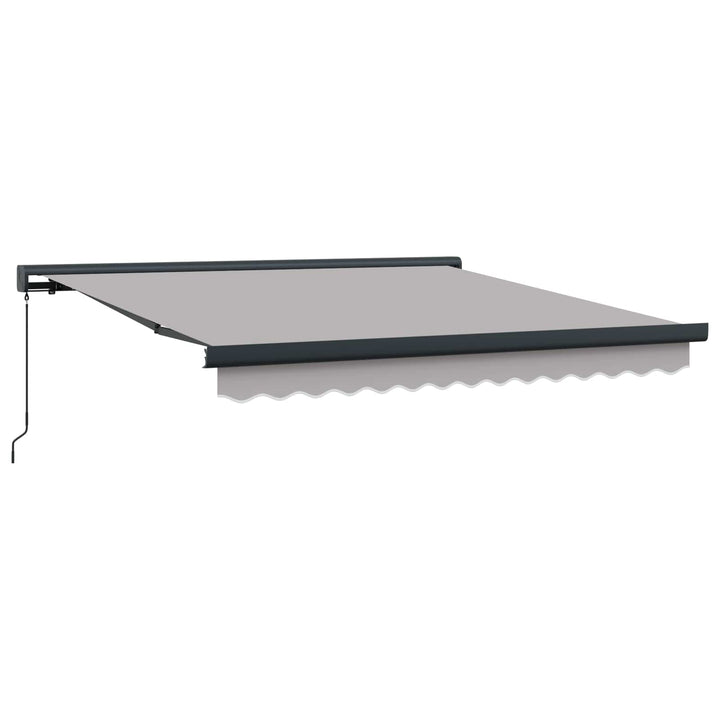 Udtrækkelig markise Lysegrå 300 x 250 cm Canvas og Aluminium