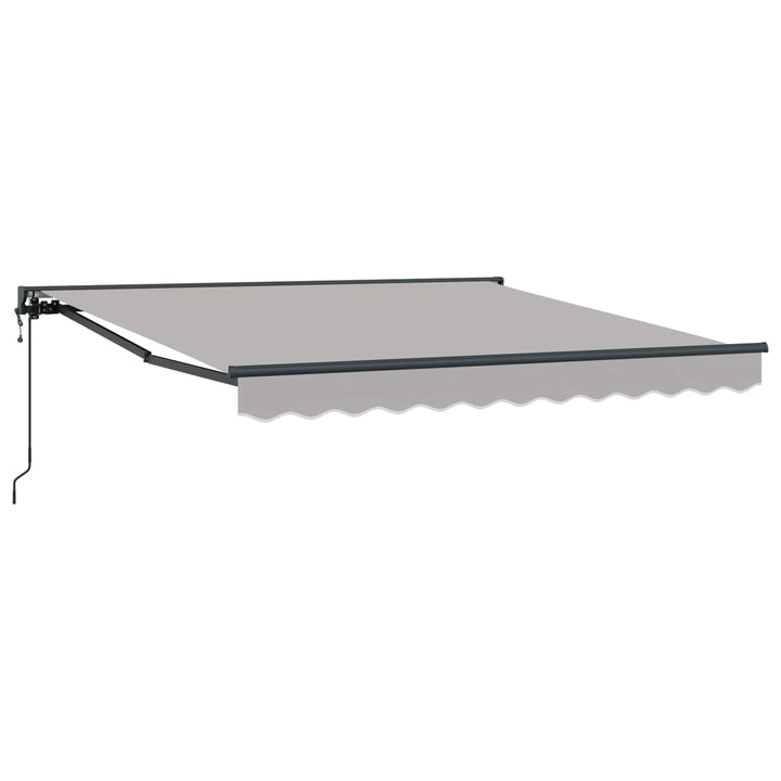 Markiseramme Lysegrå 300 x 250 cm Polyester med PU belægning