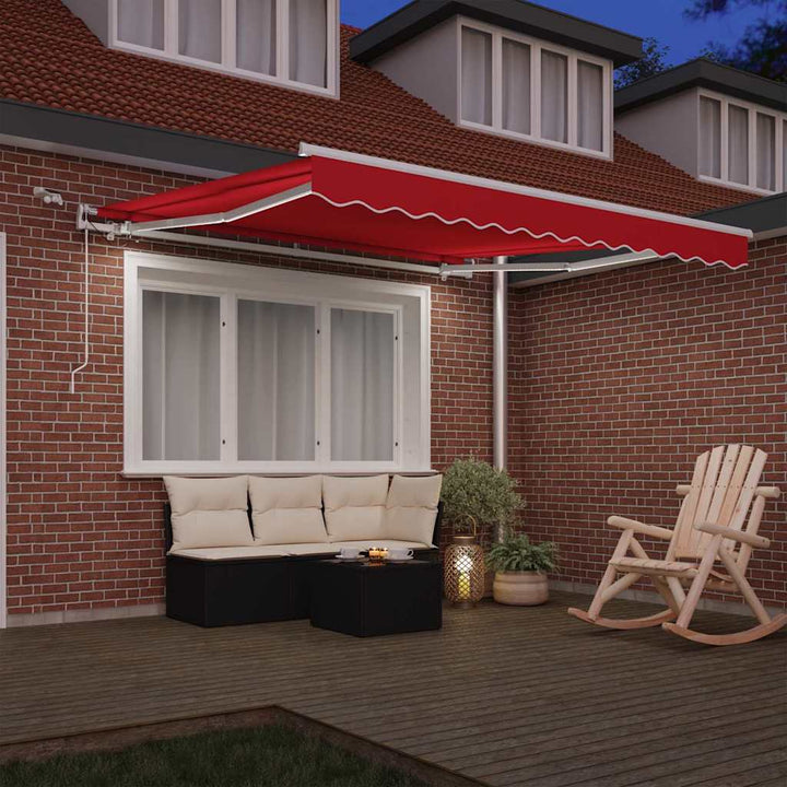 Markiseduge Rød 300 x 250 cm Polyester