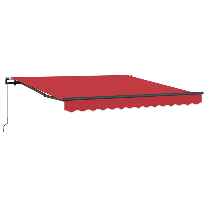 Udtrækkelig markise Rød 300 x 250 cm Polyester og Aluminium