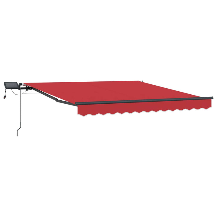 Udtrækkelig markise Rød 300 x 250 cm Stof og aluminium