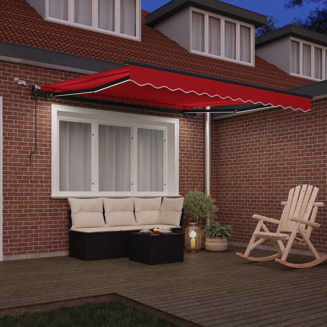 Udtrækkelig markise Rød 300 x 250 cm Polyester
