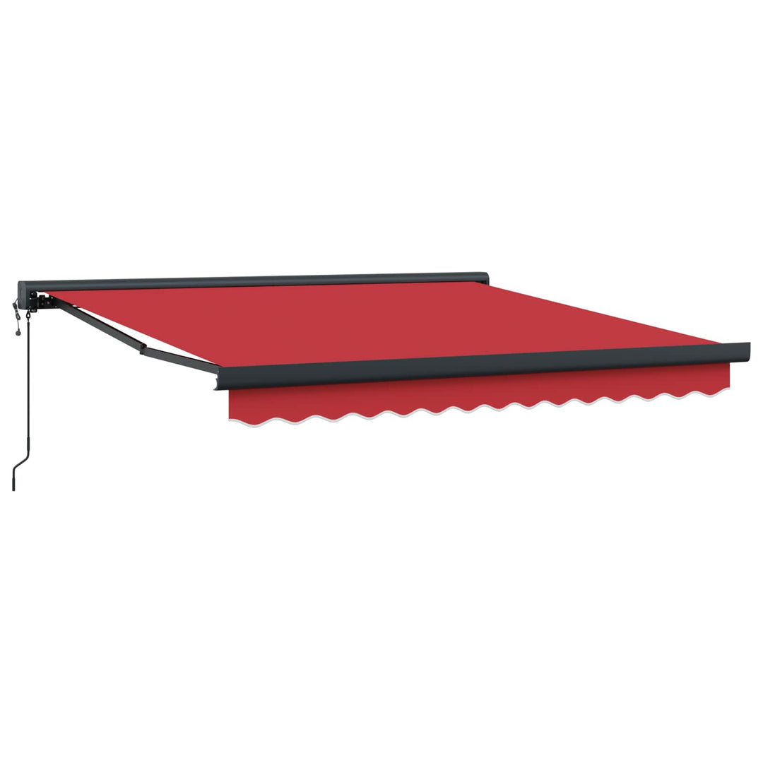 Udtrækkelig markise Rød 300 x 250 x 165 cm Stof og Metal
