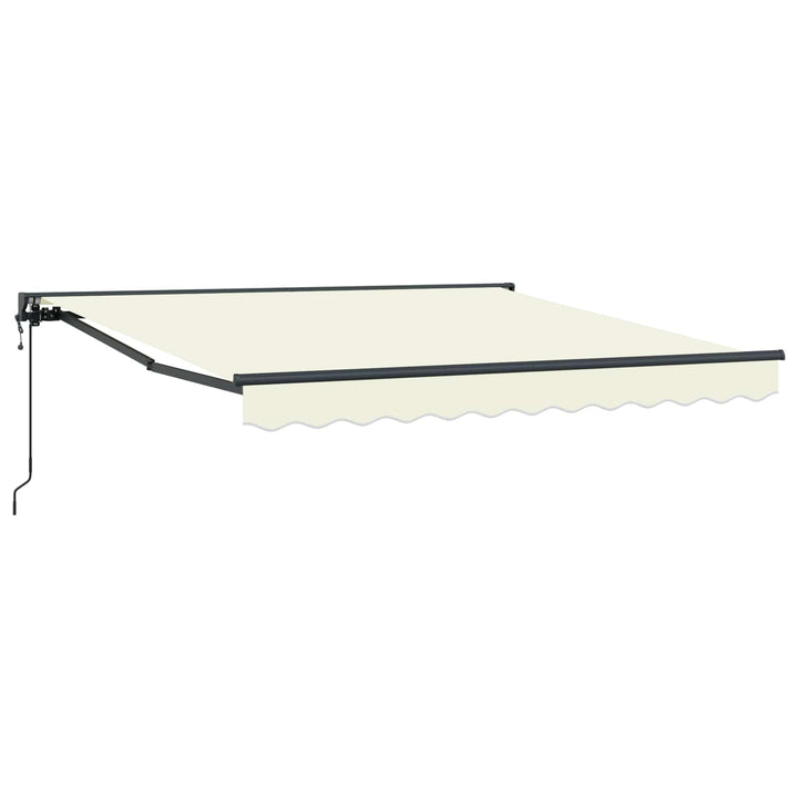 Markiseramme Creme 350 x 250 cm Polyester med PU belægning