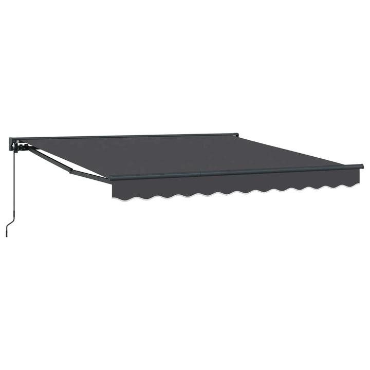 Markiseramme Antracit 350 x 250 cm Polyester med PU belægning