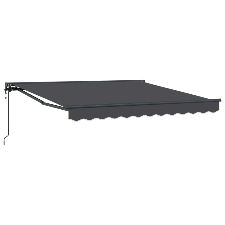 Markiseramme Antracit 350 x 250 cm Polyester med PU belægning