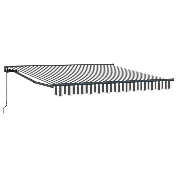Markiseramme Anthracit og hvid 350 x 250 cm