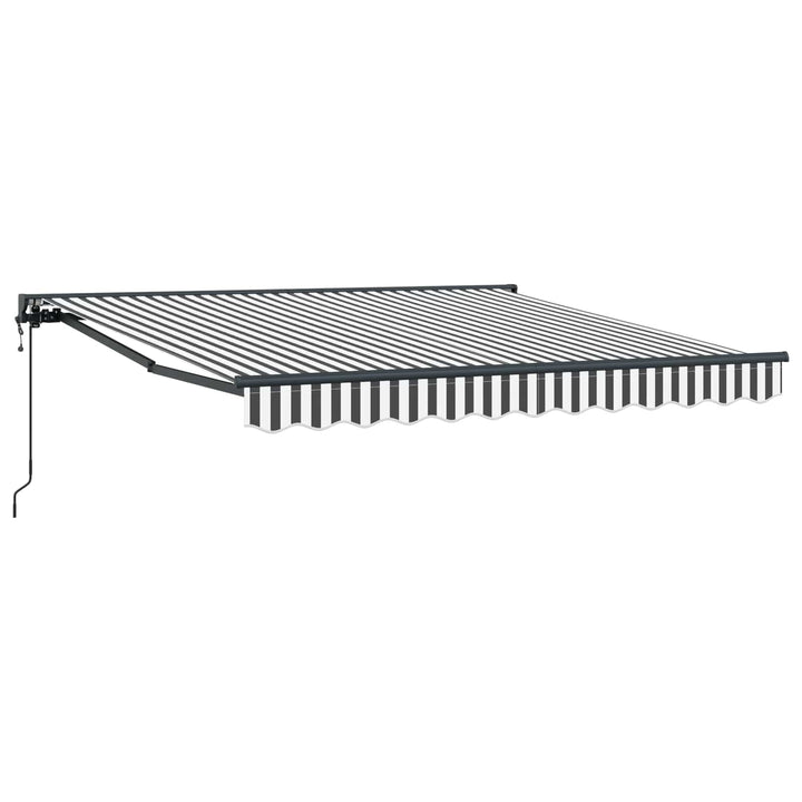 Markiseramme Anthracit og hvid 350 x 250 cm