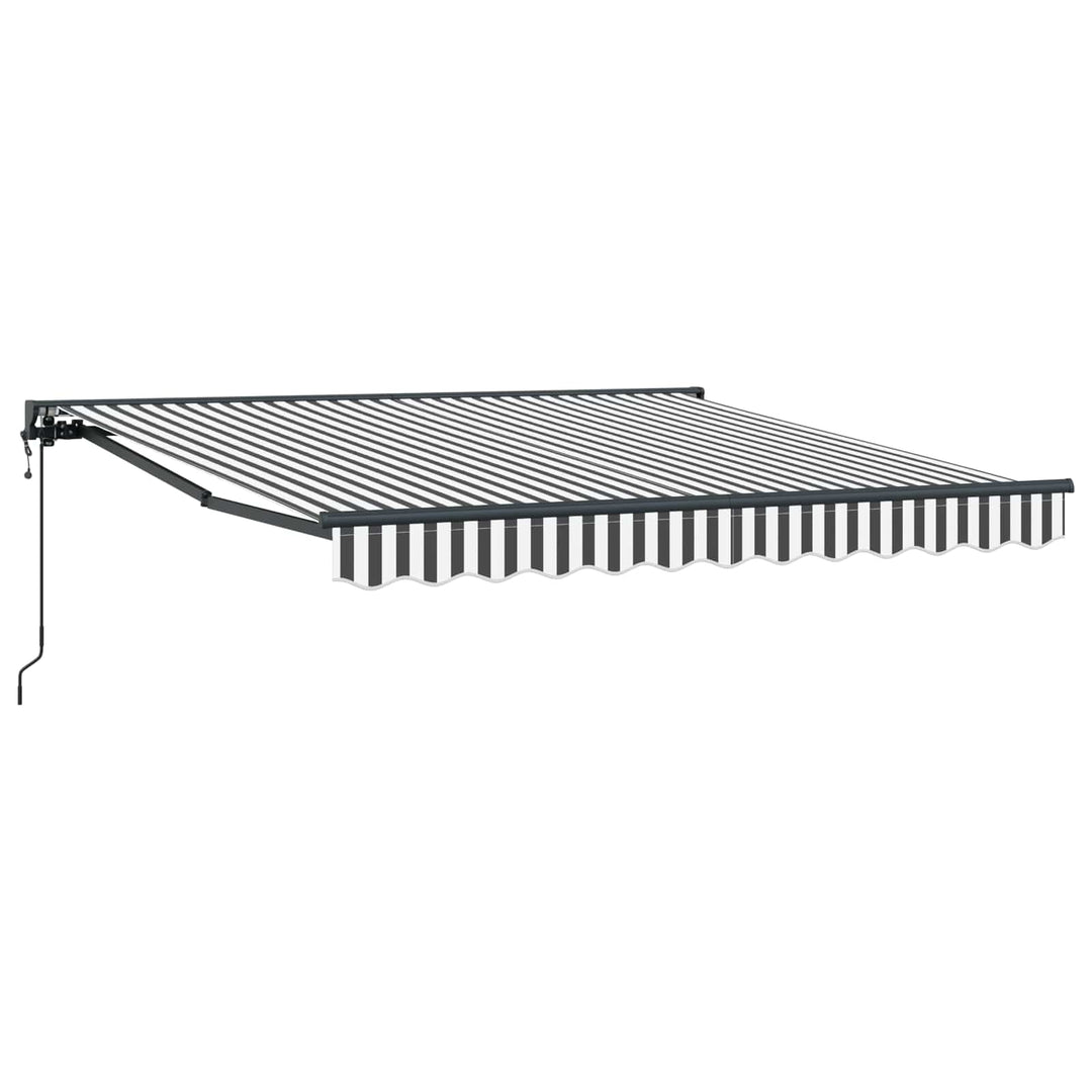 Markiseramme Anthracit og hvid 350 x 250 cm