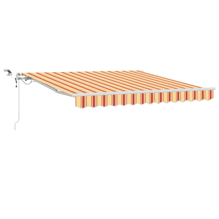 Udtrækkelig markise Gul og orange 350 x 250 cm Polyester