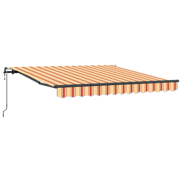 Udtrækkelig markise Gul og orange 350 x 250 cm