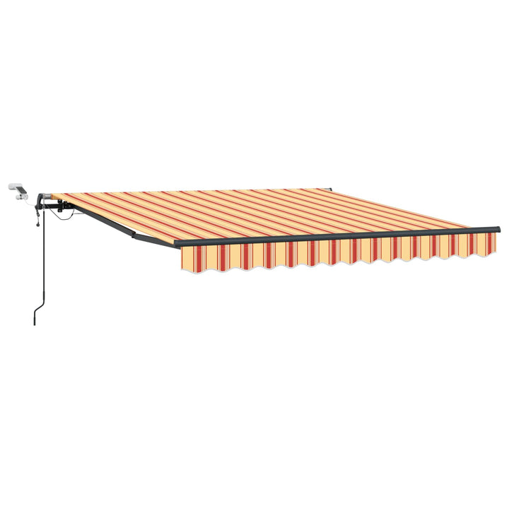 Udtrækkelig markise Gul og orange 350 x 250 cm Polyester