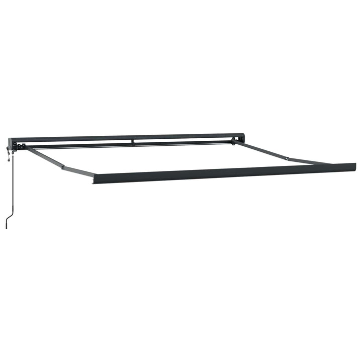 Udtrækkelig markise Rød og Hvid 350 x 250 x 165 cm