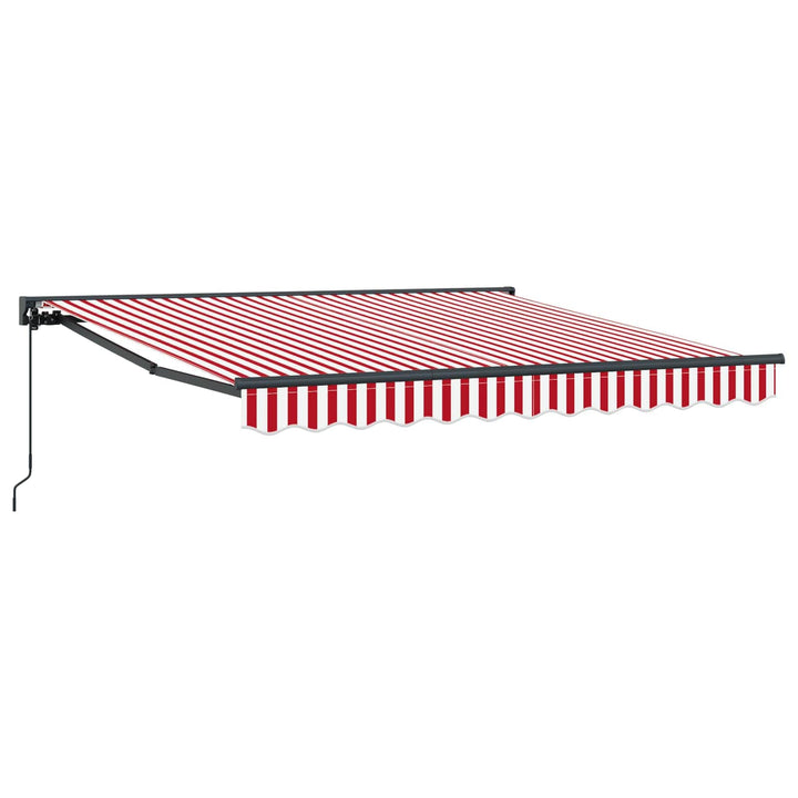 Markiseramme Rød og Hvid 350 x 250 cm