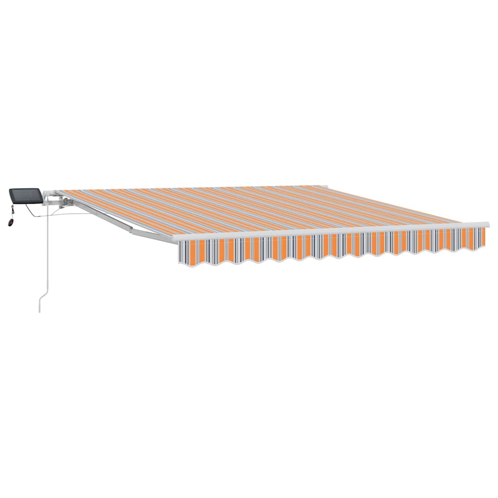Udtrækkelig markise Flerfarvet 350 x 250 cm Stof og aluminium