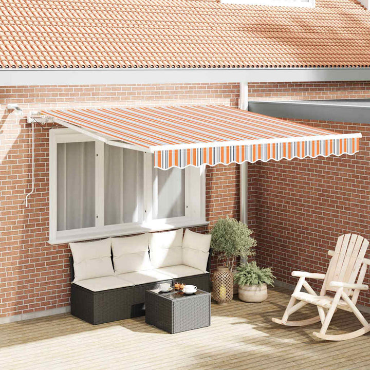 Udtrækkelig markise Flerfarvet 350 x 250 cm Polyester