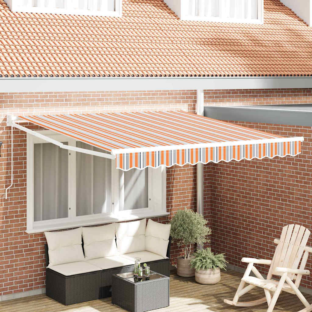 Udtrækkelig markise Flerfarvet 350 x 250 cm