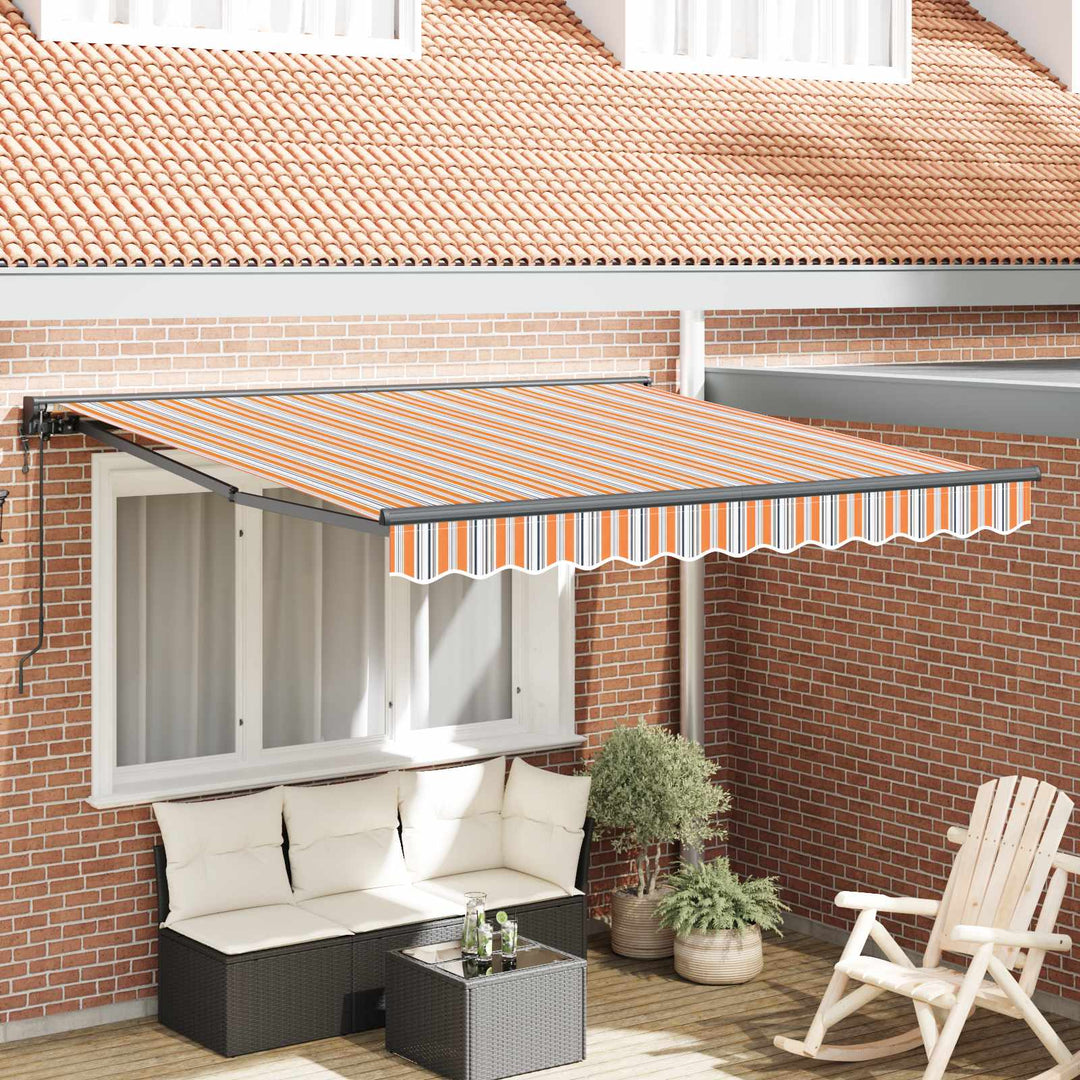 Markiseramme Blå og Orange 350 x 250 cm