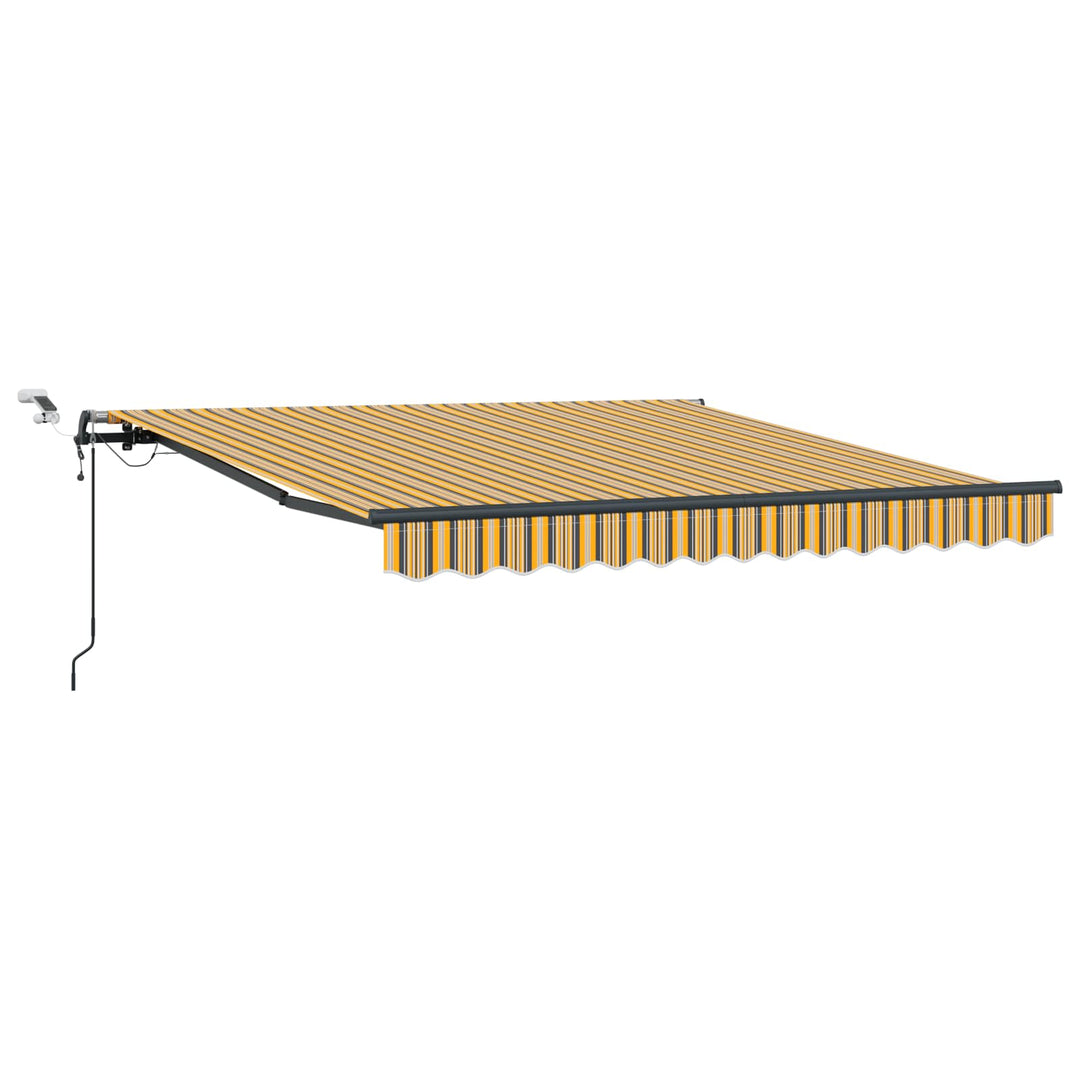 Udtrækkelig markise Flerfarvet 350 x 250 cm Polyester