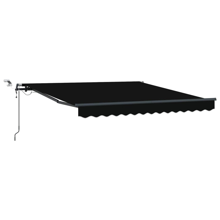 Udtrækkelig markise Sort 350 x 250 cm Polyester