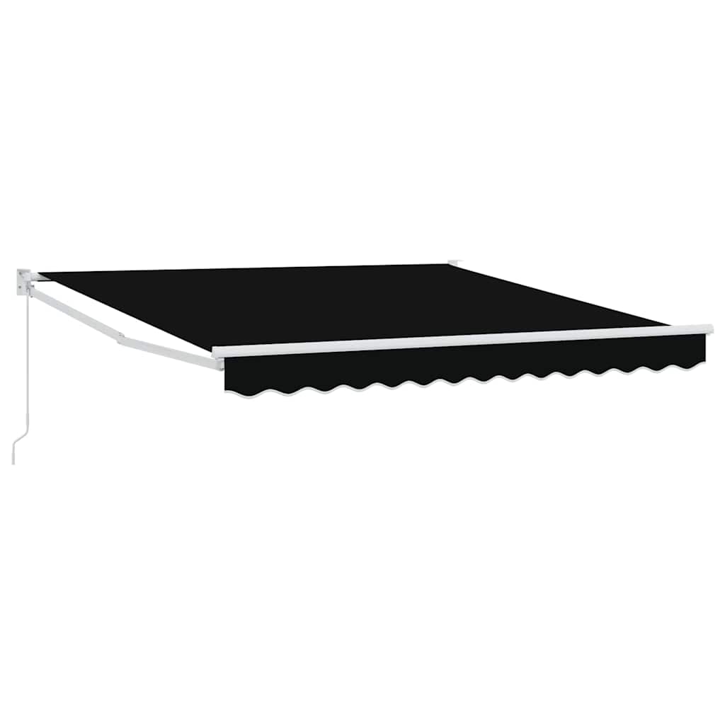 Udtrækkelig markise Sort 350 x 250 cm