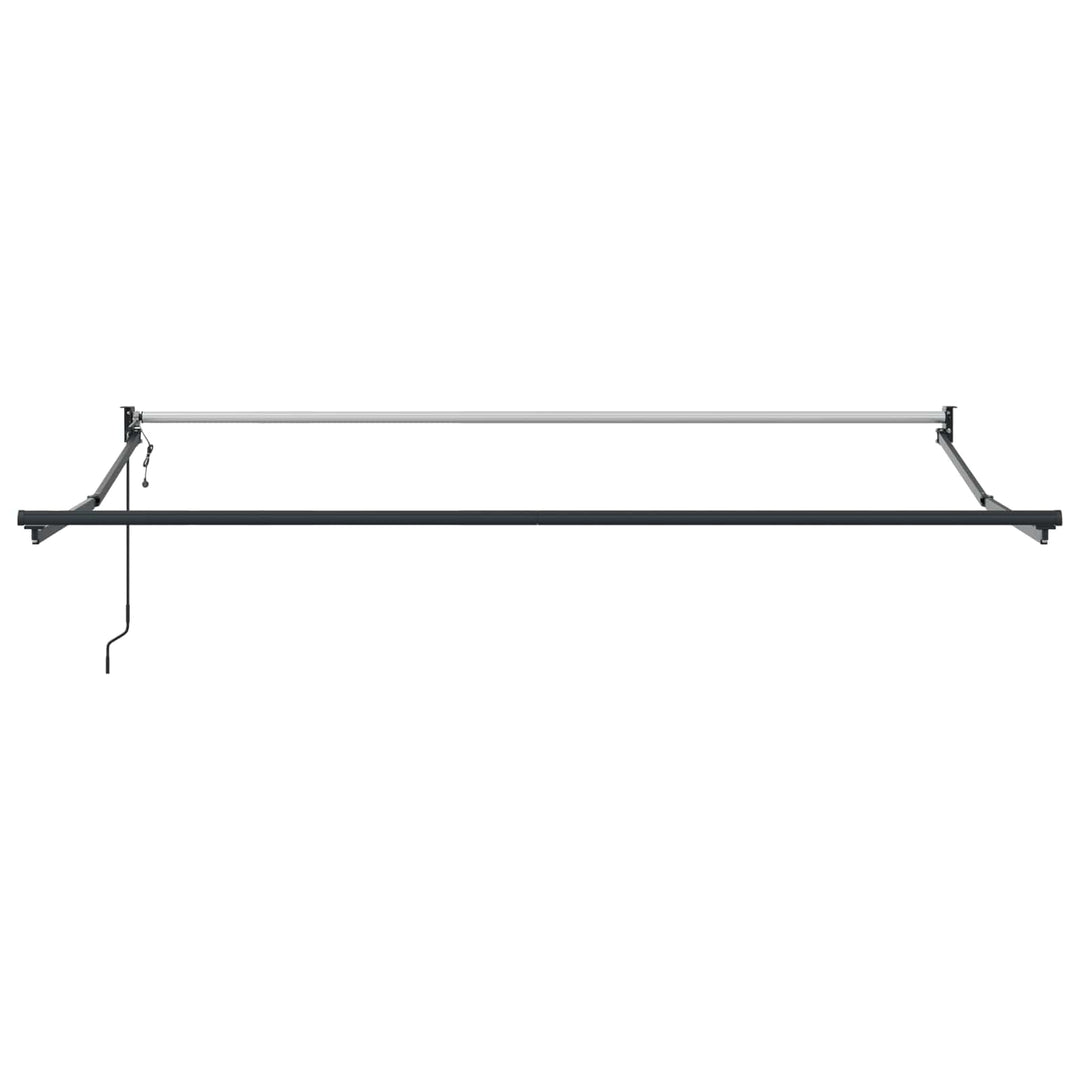 Udtrækkelig markise Sort 350 x 250 cm Polyester og metal