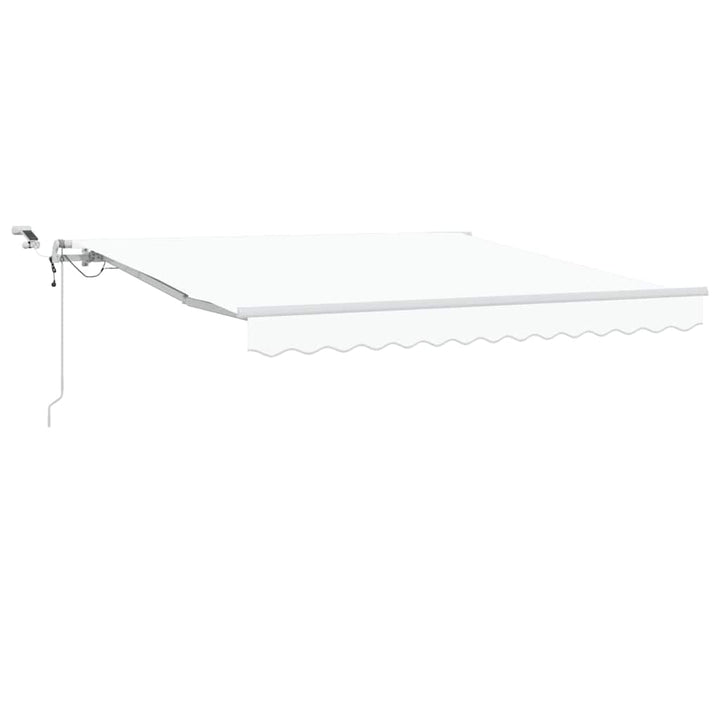 Udtrækkelig markise Hvid 350 x 250 cm Polyester