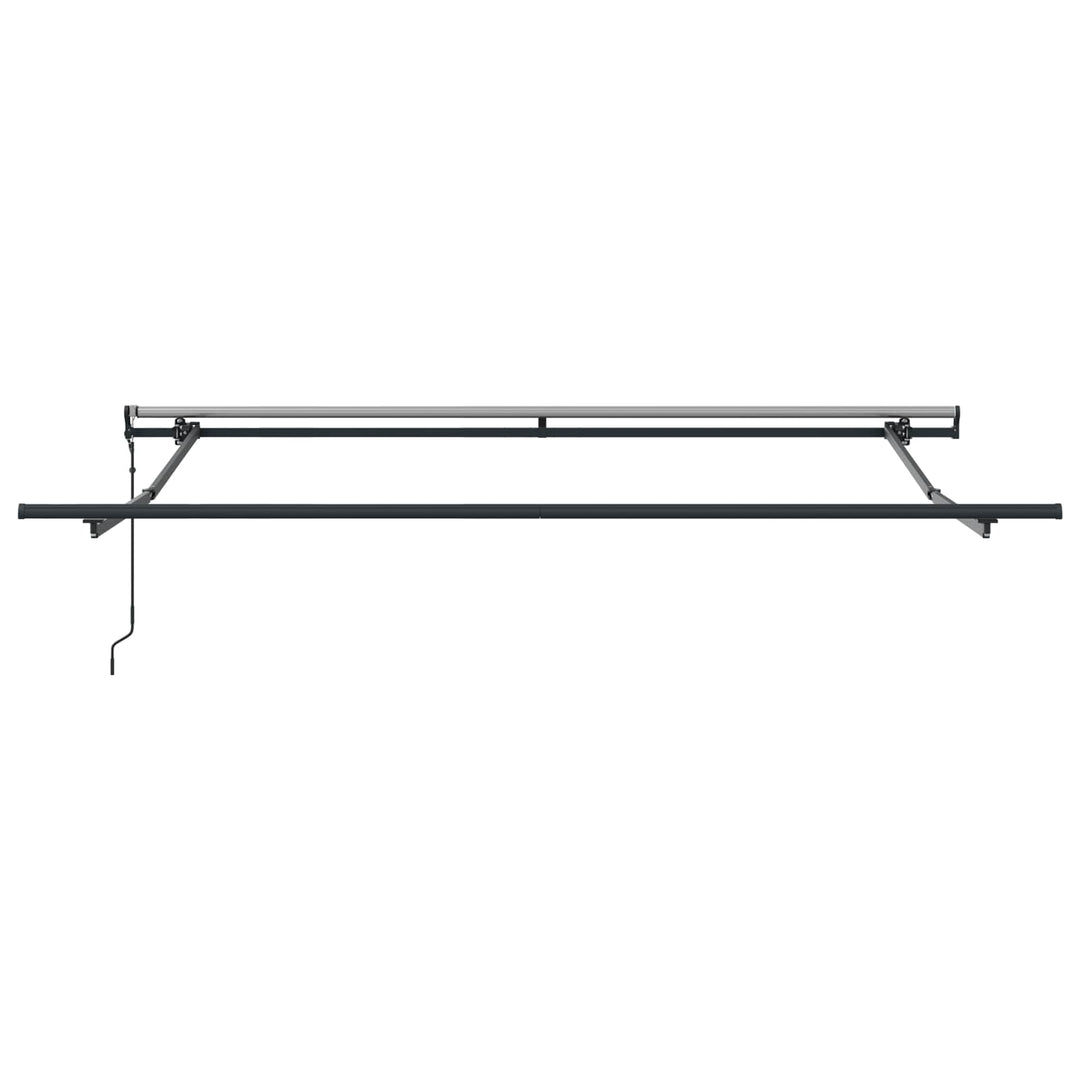 Udtrækkelig markise Hvid 350 x 250 cm Stof og aluminium