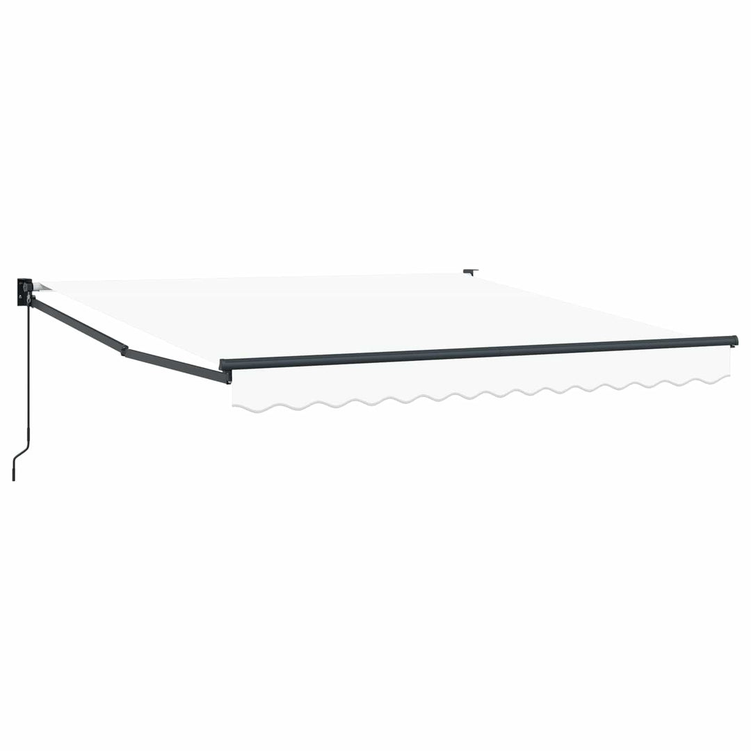 Udtrækkelig markise Hvid 350 x 250 cm