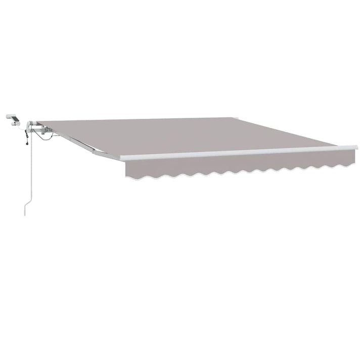 Udtrækkelig markise Lysegrå 350 x 250 cm Polyester