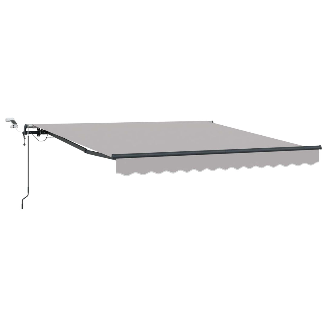 Markiseduge Lysegrå 350 x 250 cm Polyester