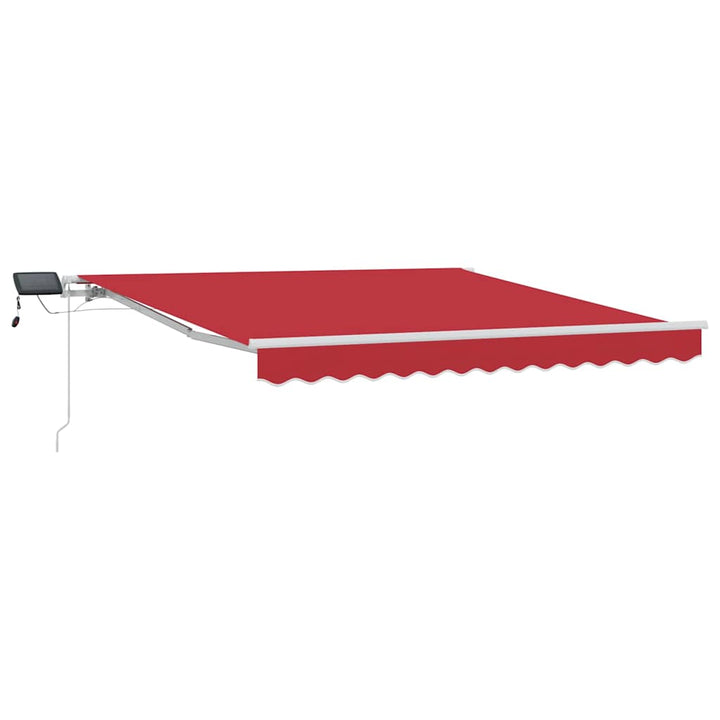 Udtrækkelig markise Rød 350 x 250 cm Stof og aluminium