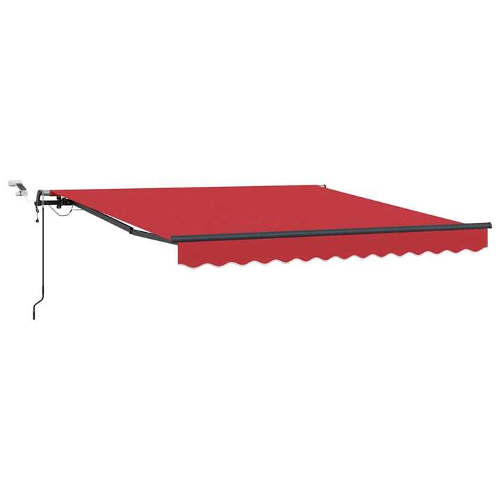 Udtrækkelig markise Rød 350 x 250 cm Polyester