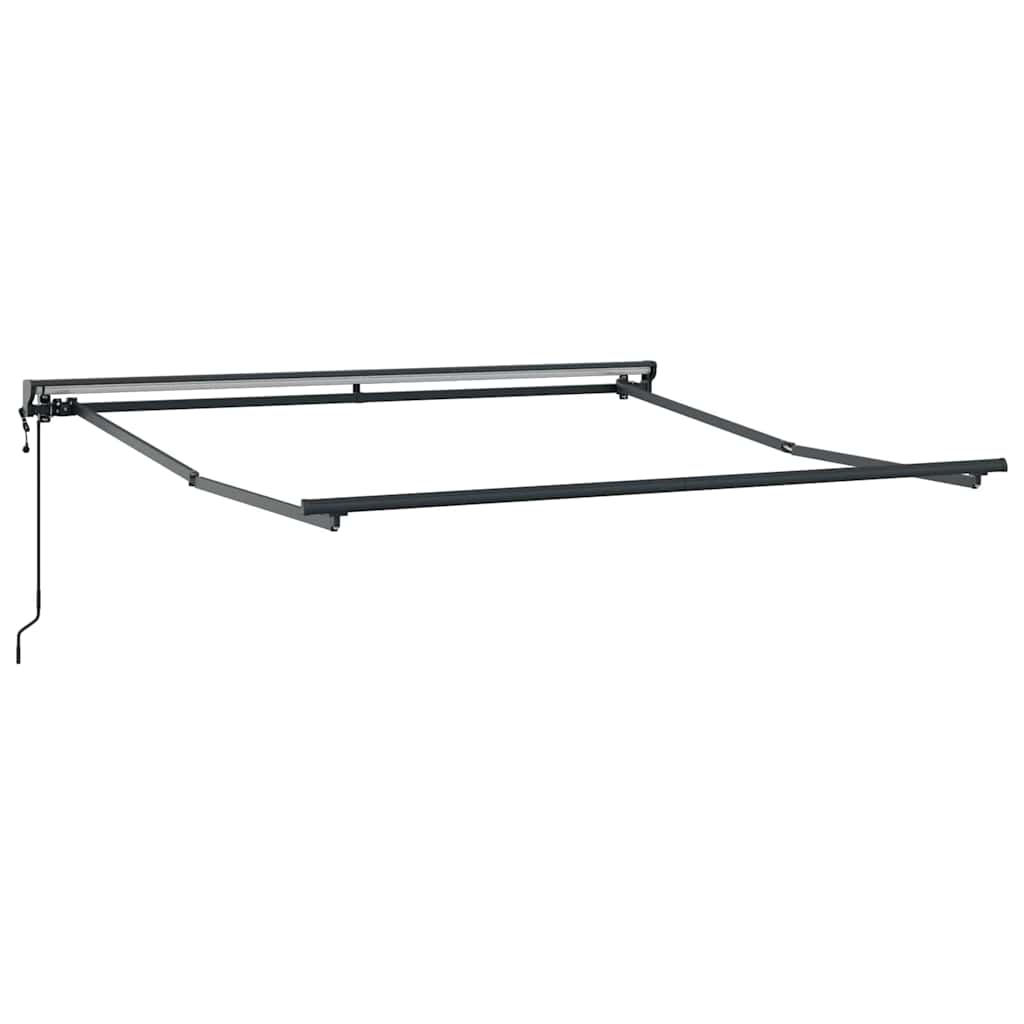 Markiseramme Rød 350 x 250 cm Polyester med PU belægning