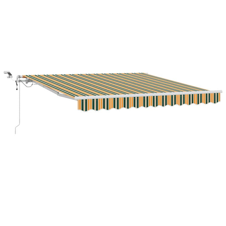 Markiseduge Grøn og Gul 350 x 250 cm Polyester