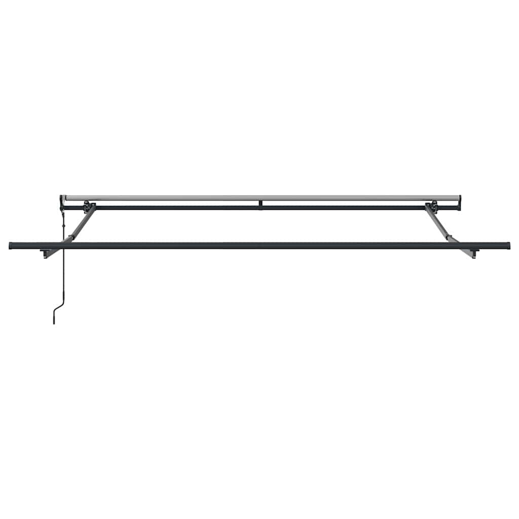 Udtrækkelig markise Grøn og gul 350 x 250 cm Stof og aluminium