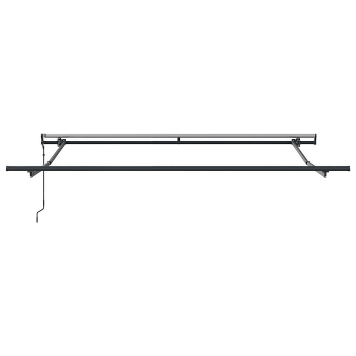 Udtrækkelig markise Grøn og gul 350 x 250 cm Stof og aluminium