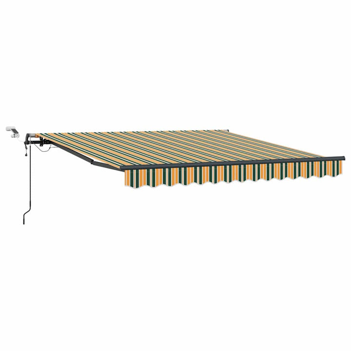Markiseduge Grøn og gul 350 x 250 cm Polyester
