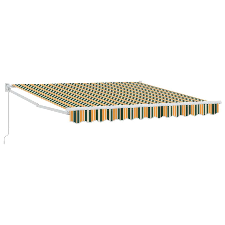 Udtrækkelig markise Grøn 350 x 250 cm Polyester og Aluminium