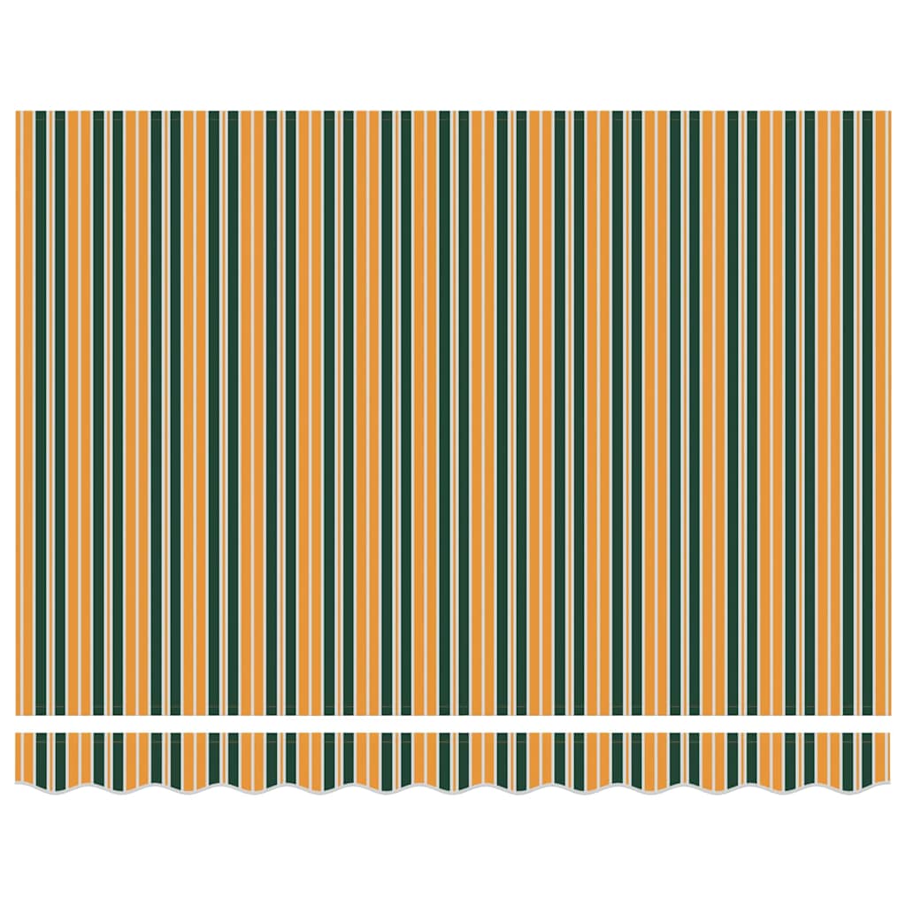 Markise Flerfarvet 350 x 250 cm Polyester og metal