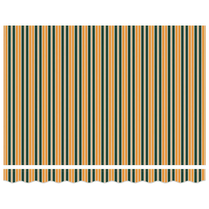 Markiseramme Grøn og Gul 350 x 250 cm