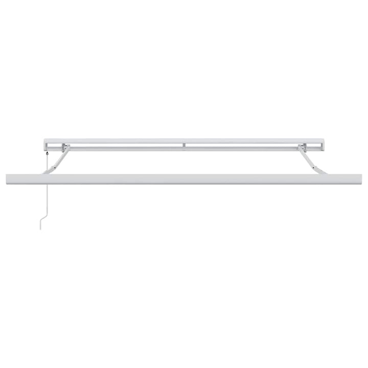 Udtrækkelig markise Grøn og Hvid 350 x 250 cm