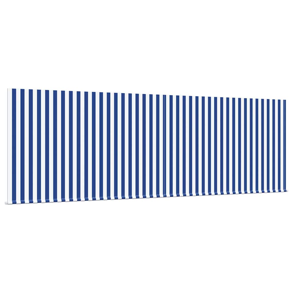 Utrækkelig Markise Blå og Hvid 400 × 300 cm