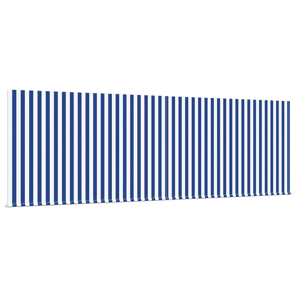 Utrækkelig Markise Blå og Hvid 400 × 300 cm