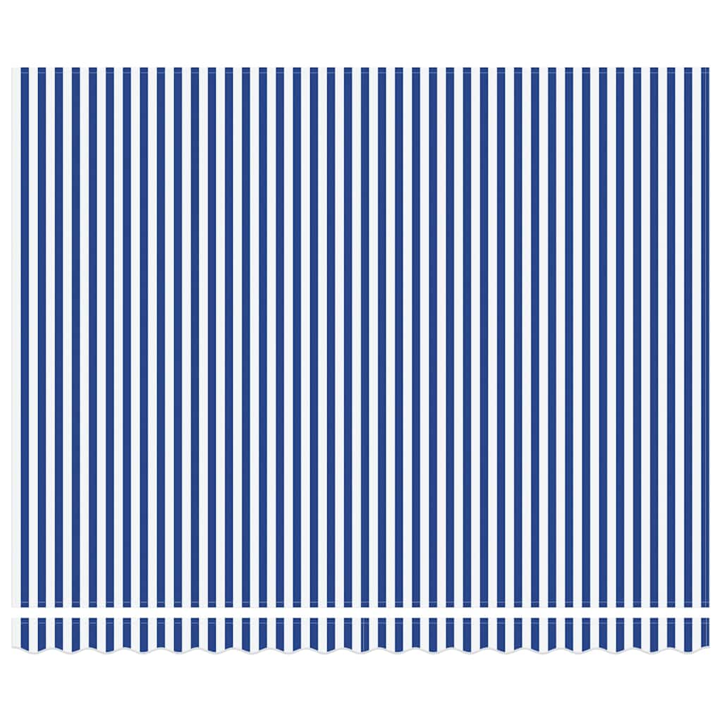 Utrækkelig Markise Blå og Hvid 400 × 300 cm