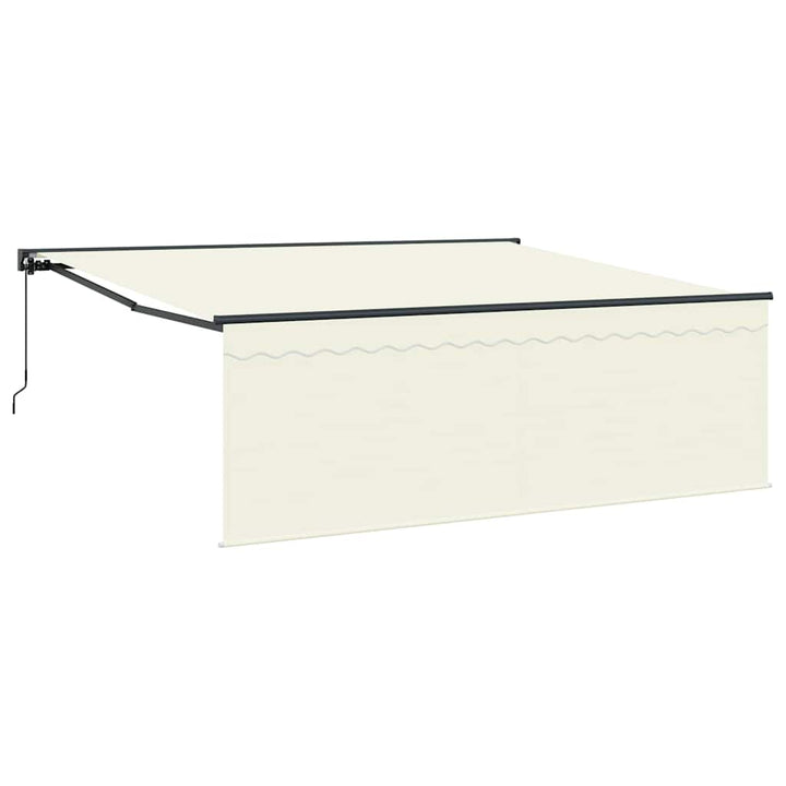Utrækkelig Markise Creme 400 × 300 cm Polyester og Aluminium