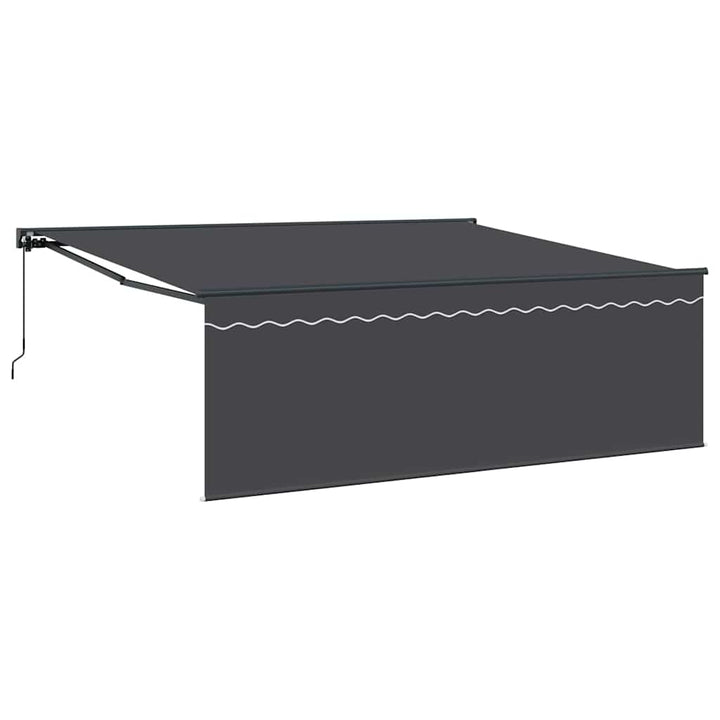 Utrækkelig Markise Antracit 400 × 300 cm Polyester og Aluminium