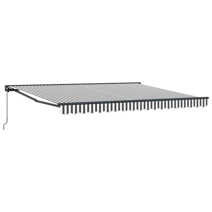Markiseramme Anthracit og hvid 400 × 300 cm