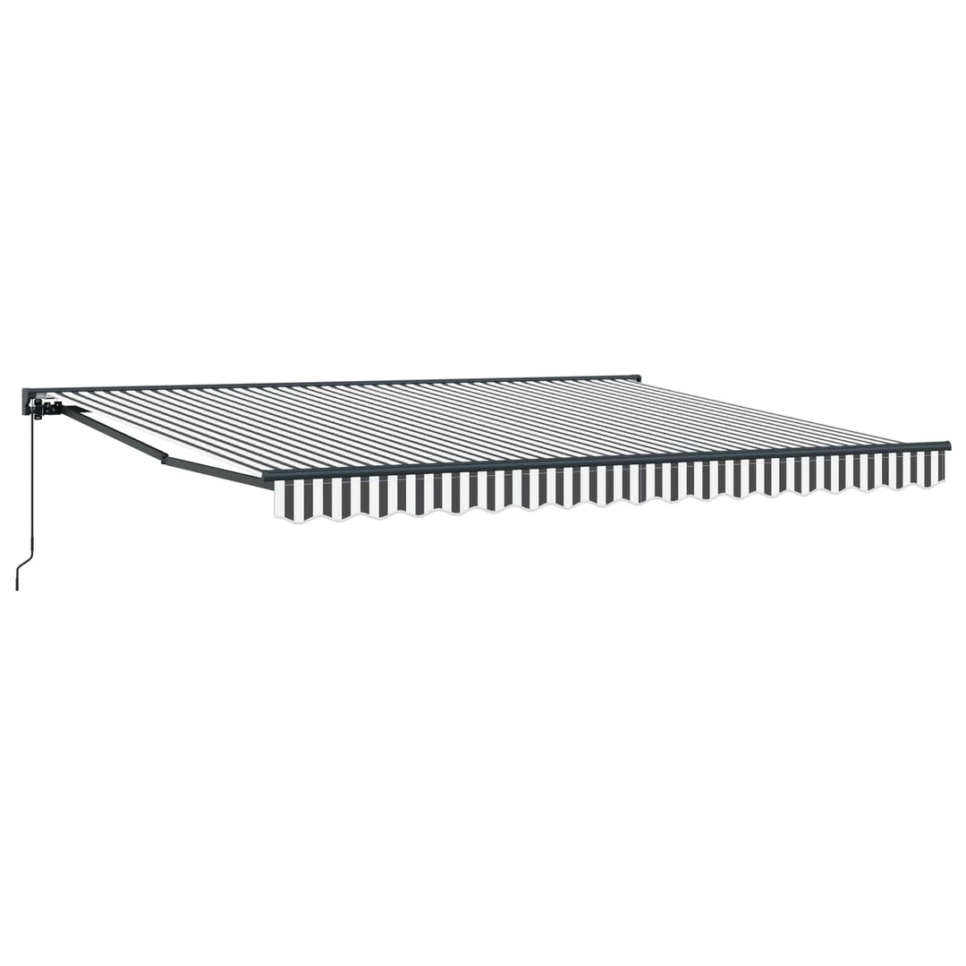 Markiseramme Anthracit og hvid 400 × 300 cm