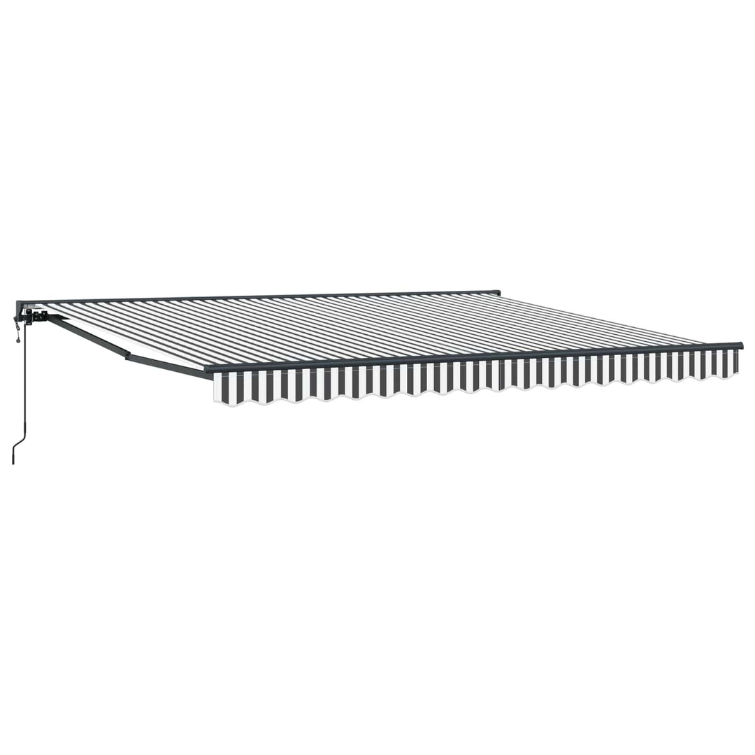 Markiseramme Anthracit og hvid 400 × 300 cm